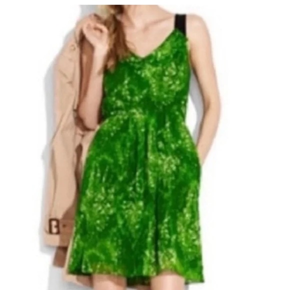 Gorgeous Madewell BROADWAY & BROOME silk chiffon abstract dress! - Picture 1 of 13